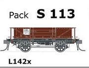 S Wagon - S 113 - L142X single WAGON with Spoked Wheels, with Buffers