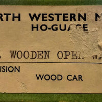 S.A.R. WOODEN OPEN WAGON KIT HO MODEL KIT FROM NORTH WESTERN MODELS