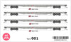 SDS Models - BEZY QRN Container Wagon Pack 201 - HO