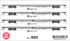 SDS Models - BEZY QRN Container Wagon Pack 203 - HO