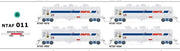NTAF 011 (4 in Pack) AMPOL BLOCK TRAIN TANKER Rail Tank Car NSWSRA - SDS MODEL