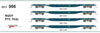 New re-run NQOY (OCY) #006 - pack of 4 wagons PTC TEAL 1983 - 63'Container Flat Wagons - SDS Models (Copy)