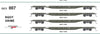 New re-run NQOY GRIME (OCY) #007 - pack of 4 wagons SAR RED 1983 - 63'Container Flat Wagons - SDS Models