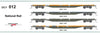 New re-run RQBY (OCY) #012 - National Rail - pack of 4 wagons 1994 - 63'Container Flat Wagons - SDS Models