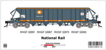 SDS Models - RHGF Aggregate Wagon - VO 014 - National Rail
