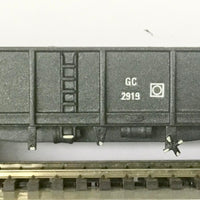 GC 2919 Concentrate NSWR wagon GRAY WEATHERED with load, built with KD couplers, metal wheels, detailed underbody chassis. - Silvermaz Model 2ND HAND