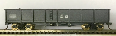 GP887 Concentrate NSWR wagon GRAY WEATHERED with load, built with KD couplers, metal wheels, detailed underbody chassis. - Silvermaz Model 2ND HAND