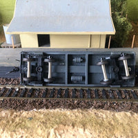 TE Flat wagon nswr built Wagon with Metal Wheels - Bogies - Detailed - Very good condition - 2nd hand - KIT MODELS