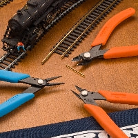 XURON - Railroader's Tool Kit - 3 pack set Tweezer Nose pilers, Track Cutters, Micro Shear Spure Cutters