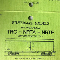 TRC - MRC four kits PARTLY BUILT Refrigerator Vans with K&S METAL WHEELS - bogies - detailing parts - very good condition - Silvermaz & TRAX KITS NOT COMPLETED (4)