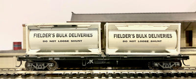 GME 26502 FLAT WAGON WITH FIELDER'S BULK TANK LOAD Detailed.  AUSTRAINS, NEW & 2nd HAND HO