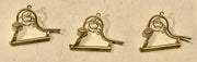 140 Scroll Wall Lights: Pk of 3  No. 140   OZZY BRASS MODELS: HO Railway: Accessories