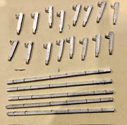 440 Trackside Cable Housing 420mm length.: Pkt of 5  No.440 - OZZY MODELS: HO Railway: Pewter Metal Accessories