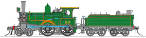 V2 - Z12 1214 "Lined Brunswick Green" with Cowcatcher and Baldwin Bogie Tender and DCC SOUND