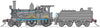V4. Z12 1235 Locomotive No 1235 all Black - Baldwin bogie tender, with DCC SOUND. "