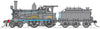 V5 - Z12 1232 Locomotive all Black - Beyer Peacock 6 wheel tender, with Cowcatcher - DC MODEL