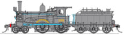 NOW IN STOCK- V6. Z1248  Z12 Locomotive No 1248 all Black - Beyer Peacock tender, with Cowcatcher with DC NON SOUND.