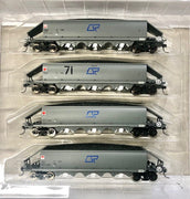 VAK 303 Southern Rail : VAK QR COAL HOPPER 4 CAR HOPPER SET with 12mm BOGIES.