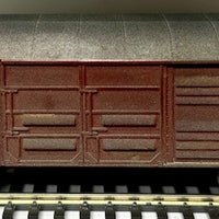 VLCX 197 V/LINE LOUVRE VAN Metal Wheels, Kadee Couplers Weathered - TRAINORAMA MODEL HO Victorian Railways. 2nd hand model in neat condition. J222