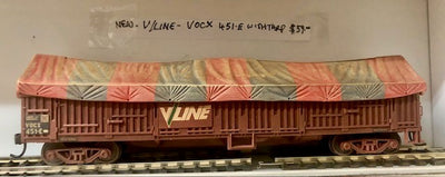 VOCX v/line OPEN WAGON  WEATHERED with METAL WHEELS  & KD couplers, - new condition 2ND HAND
