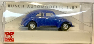 Volkswagen Beetle w/Pretzel Window Dark Blue 1/87  BUSCH HO Car