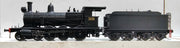 3108 : C30T - "SATURATED" N.S.W.G.R. LOCOMOTIVE WITH BOGIE TENDER - BLACK  MODEL WOMBAT MODELS.