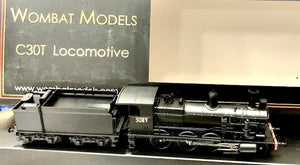 C30T - 3090 : "Superheated" LOCOMOTIVE WITH BOGIE TENDER, WOMBAT MODELS