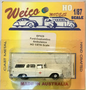 Ford Customline Ambulance 1/87  Weico HO Model Car Cast Metal