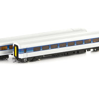 XPT-12  SRA - COUNTRYLINK XPT, BLUE-SILVER - 2 Car ADD-ON-SET - Car Numbers: XF2222 & XAM2175 - Auscision Models