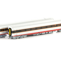 XPT-10  SRA InterCity XPT, Red-Black-Silver with Candy L7 - 2 Car ADD-ON-SET - XD2215 & XM2216 Auscision Models