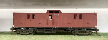 'C' Van 36 C without side vision extension - Vic Rail - McBees Brass Models - brass model mint - Pre-Owned