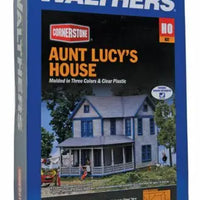 Walthers: Aunt Lucy's House -- Kit - 4 x 5-3/4 x 5-1/8" 10.2 x 14.6 x 13cm