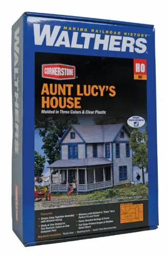 Walthers: Aunt Lucy's House -- Kit - 4 x 5-3/4 x 5-1/8" 10.2 x 14.6 x 13cm