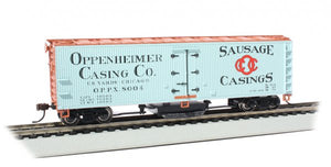 Track Cleaning #16335  40' Wood-Side Reefer - Oppenheimer Casing Co. - Ready to Run Bachmann