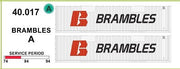SDS Models 40' ft Brambles Jumbo Containers: Twin Packs A; #40.017