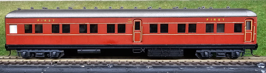 BS 1st Class passenger car of N.S.W.G.R. - BERGS BRASS MODEL MINT - 2ND HAND BRASS MODEL.