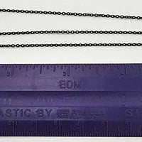 TICHY: #8336 Blackened Brass Chain -- 23 Links Per Inch, 18" 45.7cm Length