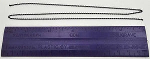 TICHY: #8336 Blackened Brass Chain -- 23 Links Per Inch, 18" 45.7cm Length