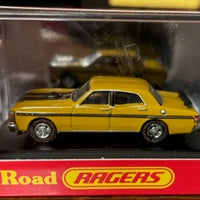 Pre Owned - Road Ragers: 1971 Falcon GTHO Phase III Yellow Ochre , HO Car. die-cast
