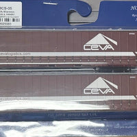 40CS-35 On Track Models - CEVA Maroon Era:Mid 2000's to Current- Container no 3NW886 & 3NW887