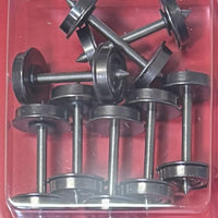 WHEELS DISC - 25mm axles X 10.5mm dia, Disc Wheels, pack of 8, HO : Casula Hobbies