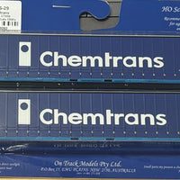 40CS-29 On Track Models - Chemtrans Era: Early to Late 1990's Container no: CTR87 & CTR90