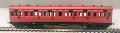 PRE ORDER - CX 1632 Elliptical Roof, Indian Red, with Single Line, Dark Grey Elliptical Roof no door ventilators