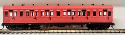 PRE ORDER - CX04 Mansard Roof, Indian Red, with Single Line, Ochre Mansard Roof with door ventilators - Casula Hobbies Model Railways