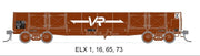 ELX 002 - ELX Open Wagon 4 pack - Wagon numbers, 1,16,65,73