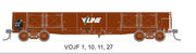 ELX 006 - VOJF Open Wagon 4 pack - Wagon numbers, 1,10,11,27