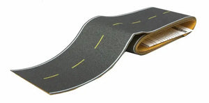 SceneMaster - Flexible Self-Adhesive Paved Roadway -- Modern Highways (yellow dashed centerline, white edge markings)