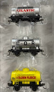 4 WHEEL TANKERS from Austrains Basix 3 PACK SET - Atlantic+ C.O.R.+ Golden Fleece -   Fuel Tankers Pack OT 2 -