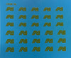 Ozzy Decal - Australian National emblem - Yellow 5mm x 9mm