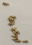Handrail Knobs size 1.2 mm long, with 1mm Ball with 0.5mm Hole (12) use a 0.45mm wire  MARKITS-Ozzy Brass M4HRKS1.2  **